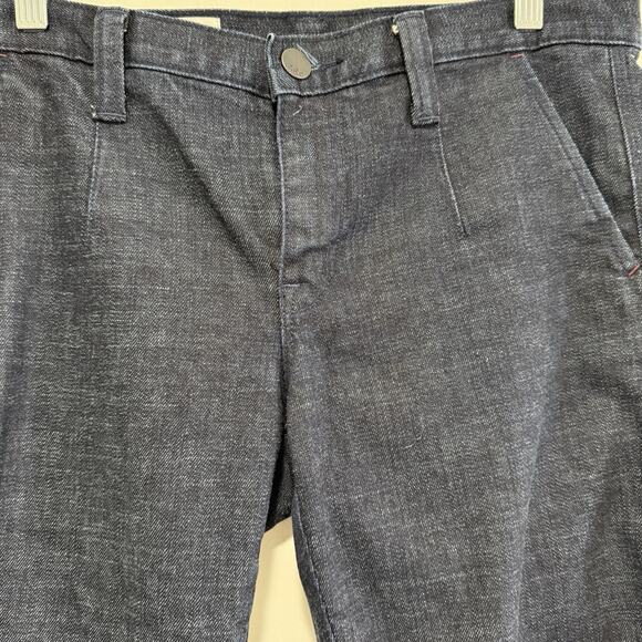 Gap 1969 Dark Wash Low Rise Slim Straight Leg Trouser Jeans Size 28 6T Y2K Style - Picture 3 of 9